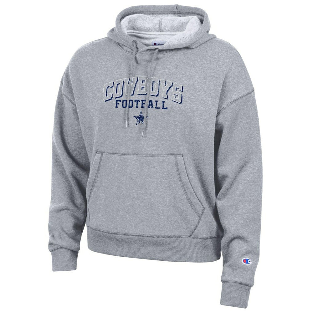 Dallas Cowboys Champion Women's Triumph Tri-Blend Hoodie Heather Gray - NFL