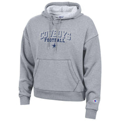 Dallas Cowboys Champion Women's Triumph Tri-Blend Hoodie Heather Gray - NFL