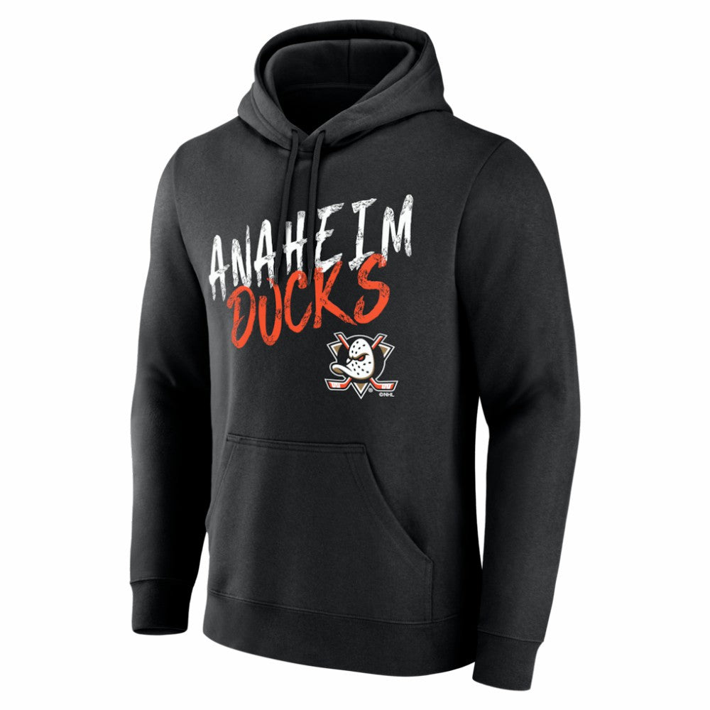 Anaheim Ducks - Big & Tall Hustle Personalized Name & Number Hoodie Black