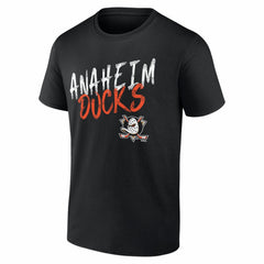 Anaheim Ducks - Big & Tall Hustle Personalized Name & Number T-Shirt Black