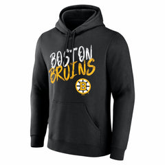 Boston Bruins Hustle Personalized Name & Number Hoodie Black