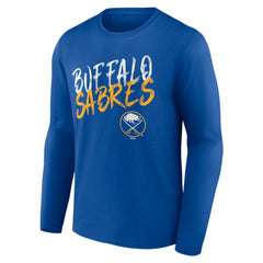 Buffalo Sabres - Hustle Personalized Name & Number Long Sleeve T-Shirt Royal