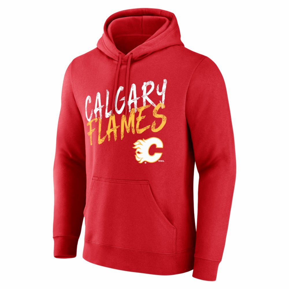 Calgary Flames - Hustle Personalized Name & Number Hoodie Red
