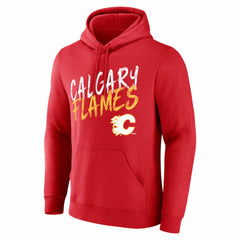 Calgary Flames - Hustle Personalized Name & Number Hoodie Red