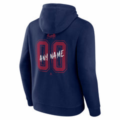 Colorado Avalanche - Hustle Personalized Name & Number Hoodie Navy