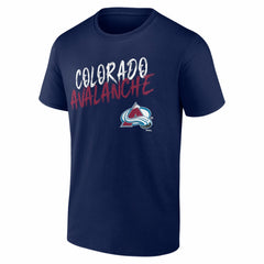 Colorado Avalanche - Hustle Personalized Name & Number T-Shirt Navy
