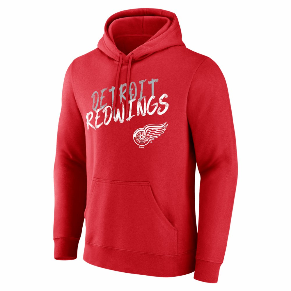 Detroit Red Wings - Hustle Personalized Name & Number Hoodie Red