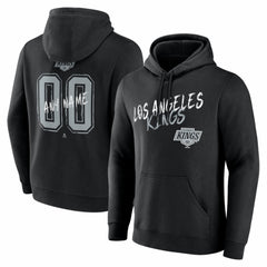 Los Angeles Kings - Big & Tall Hustle Personalized Name & Number Hoodie Black