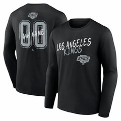 Los Angeles Kings - Hustle Personalized Name & Number Long Sleeve T-Shirt Black