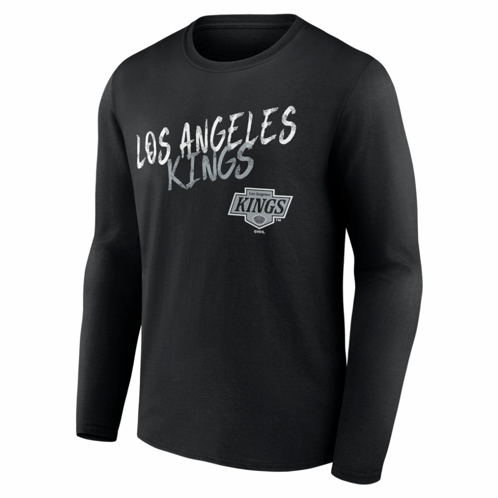 Los Angeles Kings - Hustle Personalized Name & Number Long Sleeve T-Shirt Black