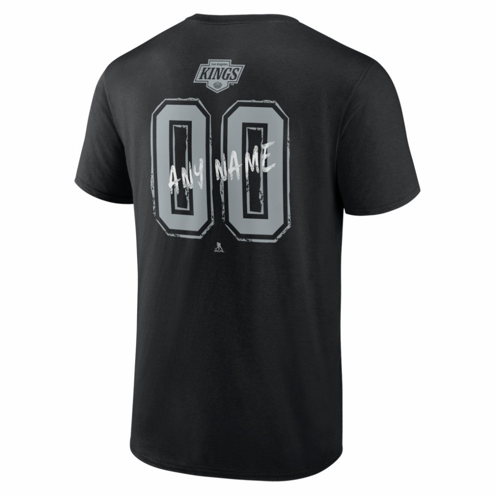 Los Angeles Kings - Hustle Personalized Name & Number T-Shirt Black