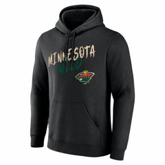 Minnesota Wild - Hustle Personalized Name & Number Hoodie Black