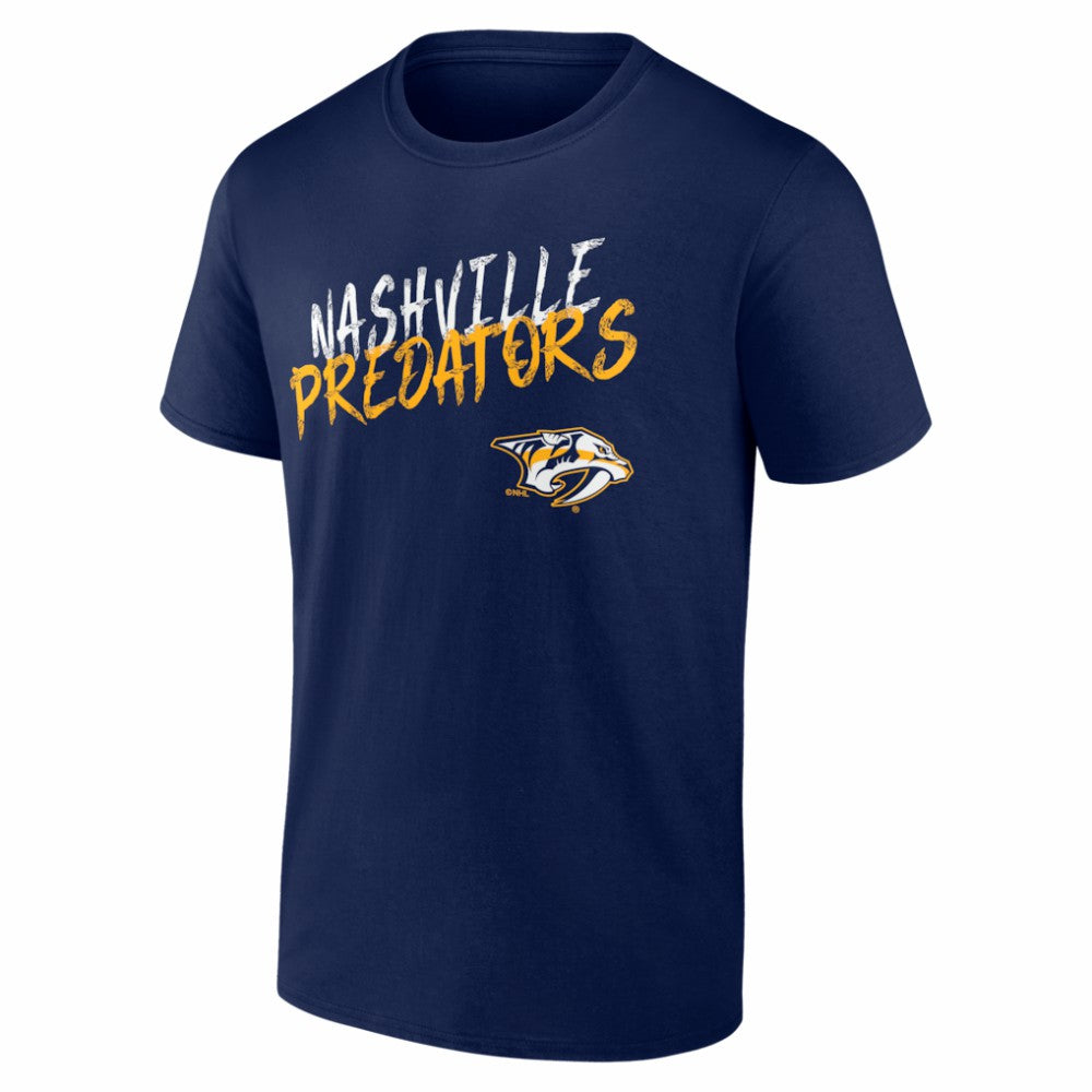 Nashville Predators - Big & Tall Hustle Personalized Name & Number T-Shirt Navy