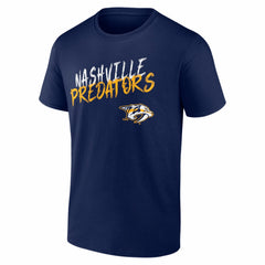 Nashville Predators - Big & Tall Hustle Personalized Name & Number T-Shirt Navy