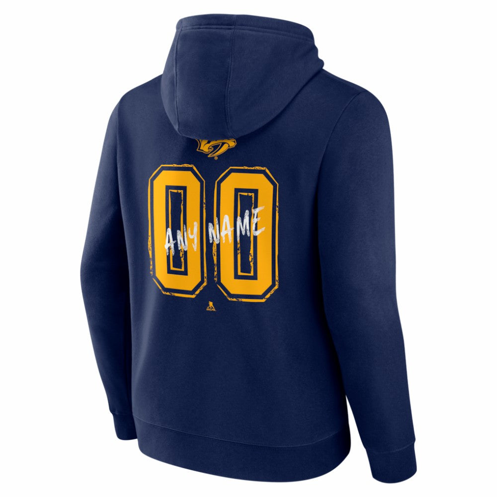 Nashville Predators - Hustle Personalized Name & Number Hoodie Navy