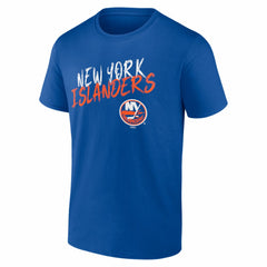 New York Islanders - Hustle Personalized Name & Number T-Shirt Royal