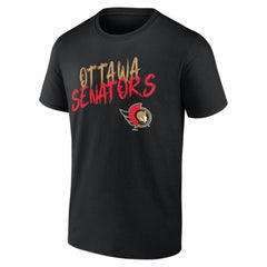 Ottawa Senators - Hustle Personalized Name & Number T-Shirt Black