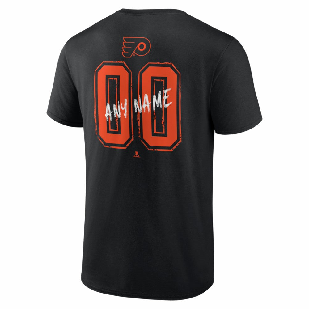 Philadelphia Flyers - Big & Tall Hustle Personalized Name & Number T-Shirt Black