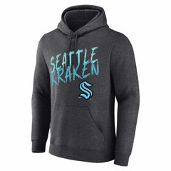 Seattle Kraken Hustle Personalized Name & Number Hoodie Charcoal