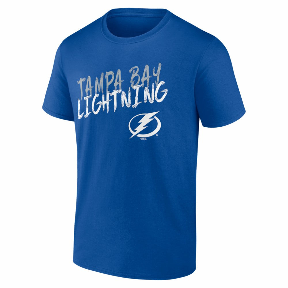 Tampa Bay Lightning - Hustle Personalized Name & Number T-Shirt Blue