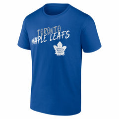 Toronto Maple Leafs - Big & Tall Hustle Personalized Name & Number T-Shirt Blue