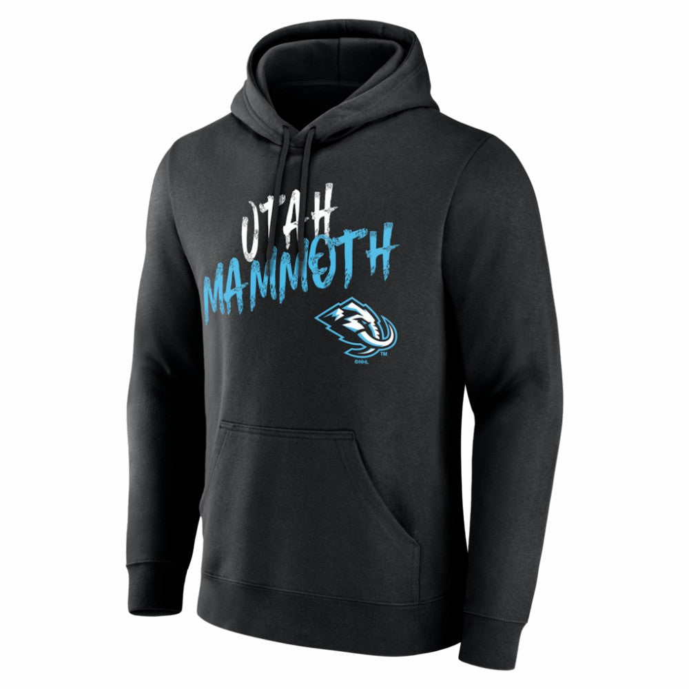 Utah Mammoth - Big & Tall Hustle Personalized Name & Number Hoodie Black