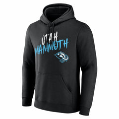 Utah Mammoth - Hustle Personalized Name & Number Hoodie Black