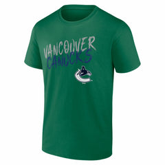 Vancouver Canucks - Hustle Personalized Name & Number T-Shirt Green