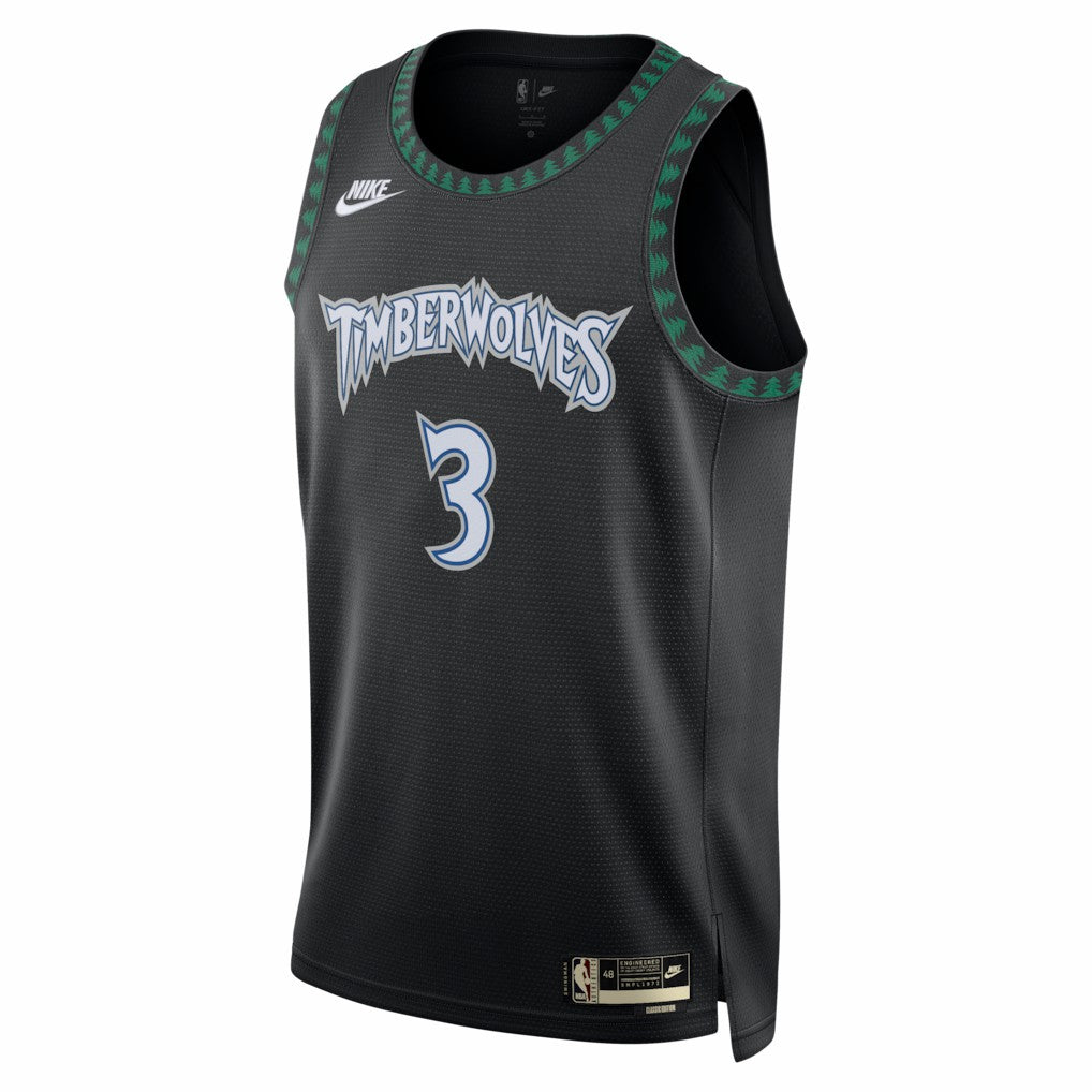 Nike - Jaden McDaniels Minnesota Timberwolves Unisex Swingman Jersey - Classic Edition - Black