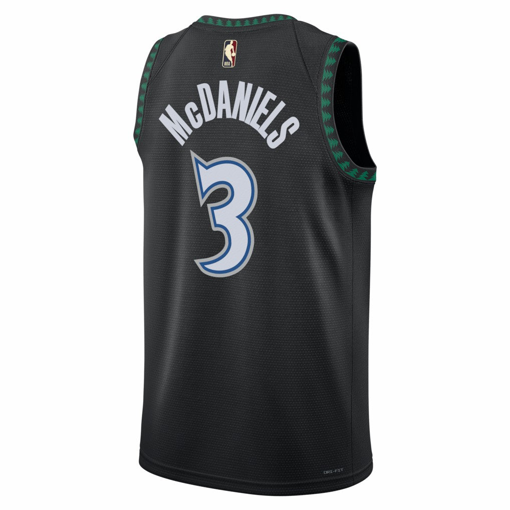 Nike - Jaden McDaniels Minnesota Timberwolves Unisex Swingman Jersey - Classic Edition - Black
