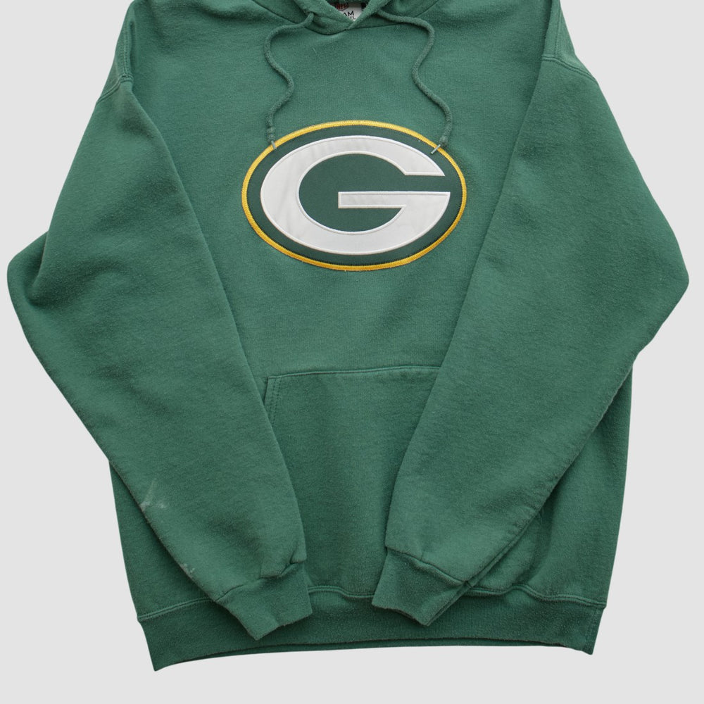Green Bay Packers NFL 2010s Hooded Pullover Sweatshirt Green Vintage - Fanatics