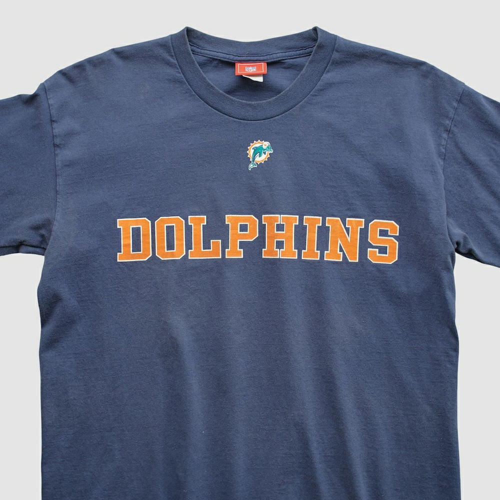 Miami Dolphins NFL 2000s Long Sleeve T-shirt Navy Vintage - Fanatics