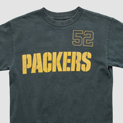Green Bay Packers Reebok 2000s T-shirt Black Vintage - Fanatics