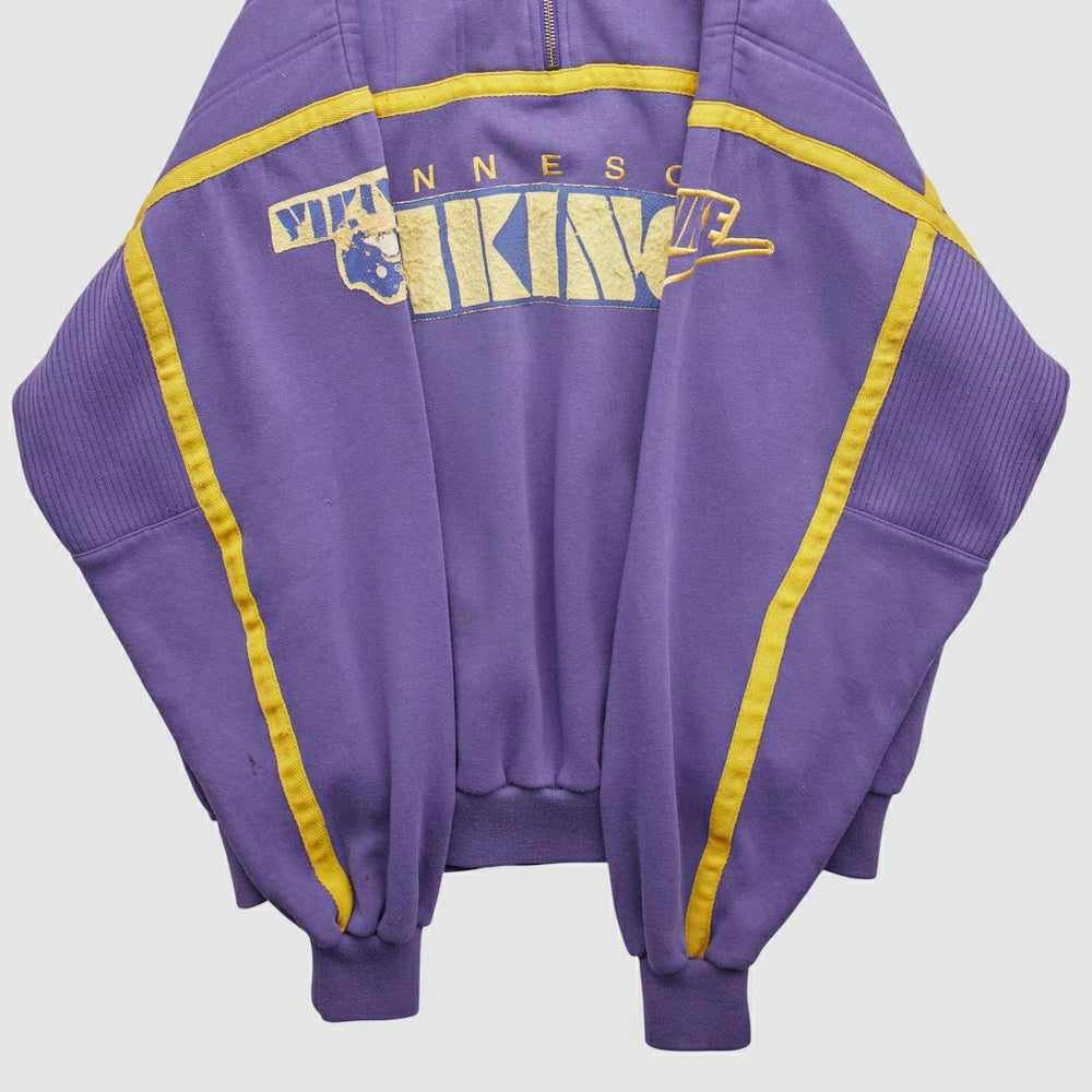 Minnesota Vikings 90s 1/4 Zip Sweatshirt Purple Vintage - Fanatics