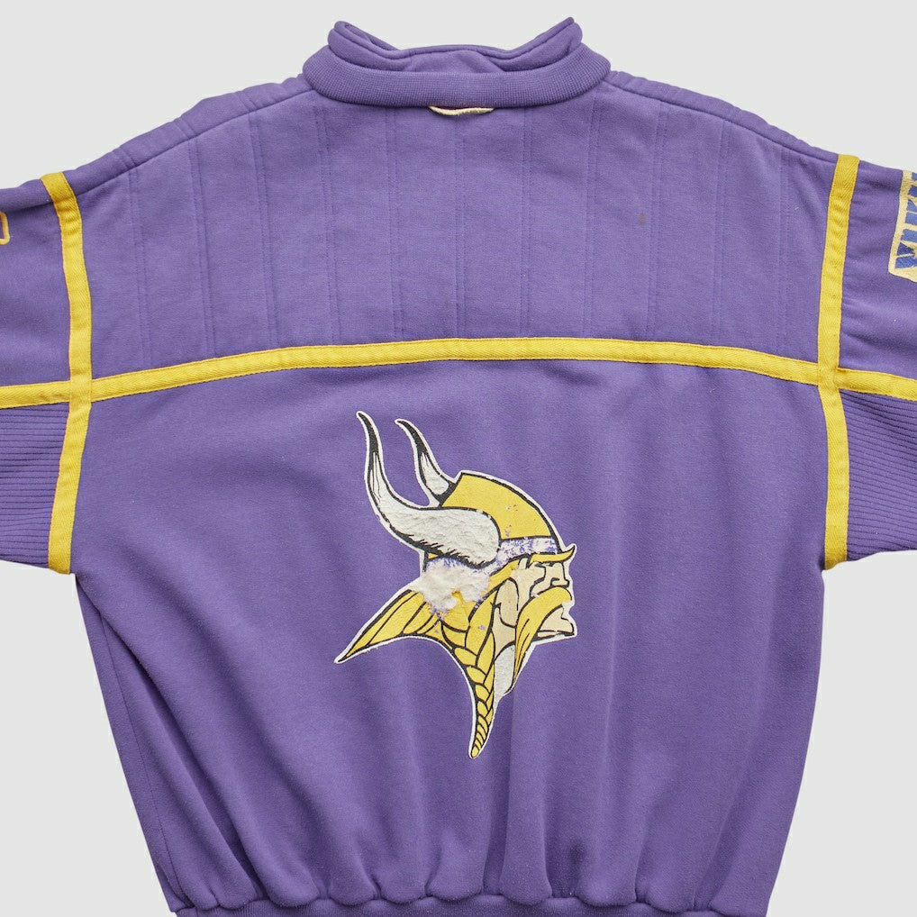 Minnesota Vikings 90s 1/4 Zip Sweatshirt Purple Vintage - Fanatics
