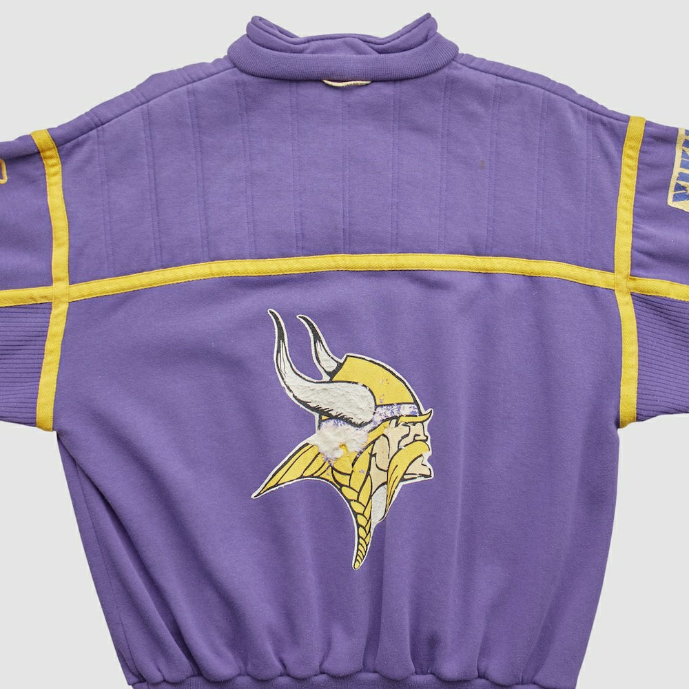 Minnesota Vikings 90s 1/4 Zip Sweatshirt Purple Vintage - Fanatics