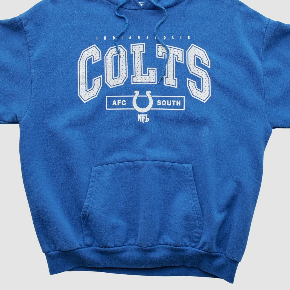 Indianapolis Colts NFL Hooded Pullover Sweatshirt Blue Vintage - Fanatics