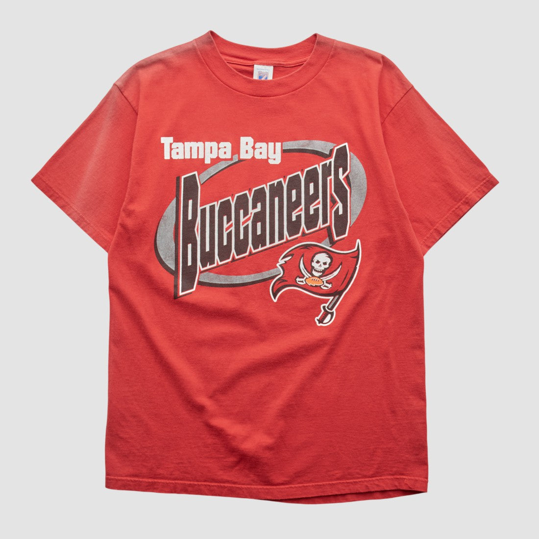 Tampa Bay Buccaneers Logo 7 T-shirt Red Vintage - Fanatics