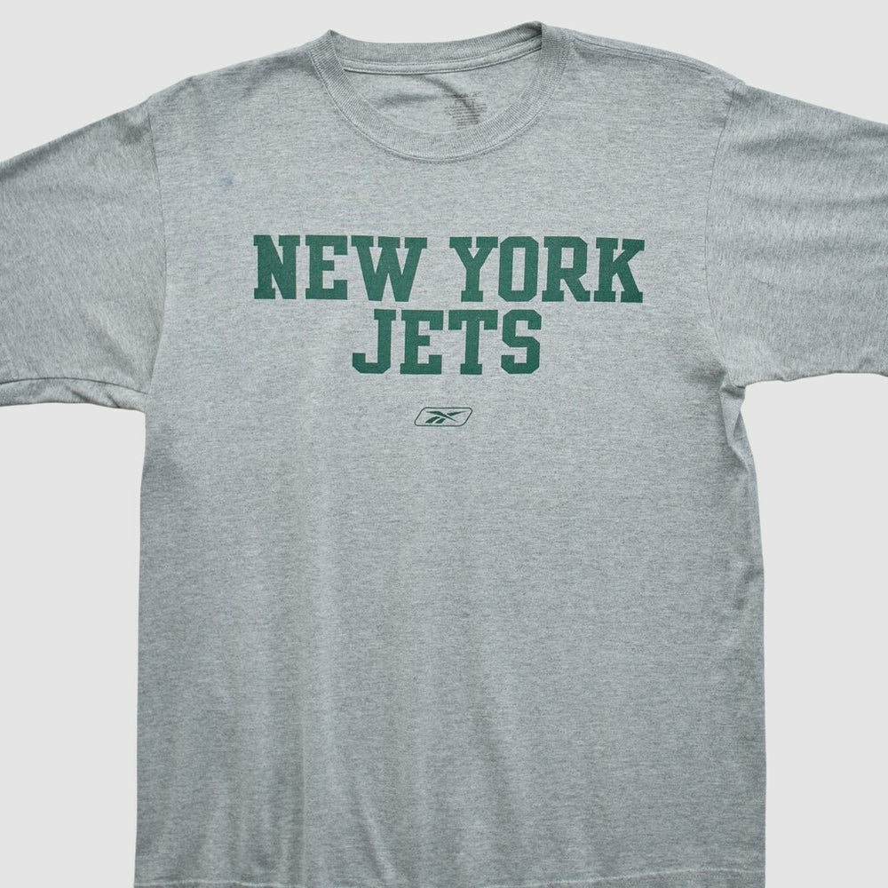 New York Jets Reebok 2000s T-shirt Heather Gray Vintage - Fanatics