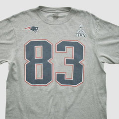 New England Patriots Reebok 2012 T-shirt Heather Gray Vintage - Fanatics