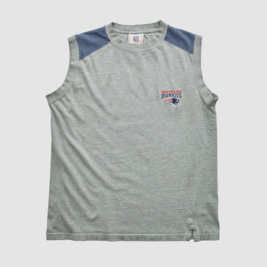 New England Patriots NFL Tank Heather Gray Vintage - Fanatics
