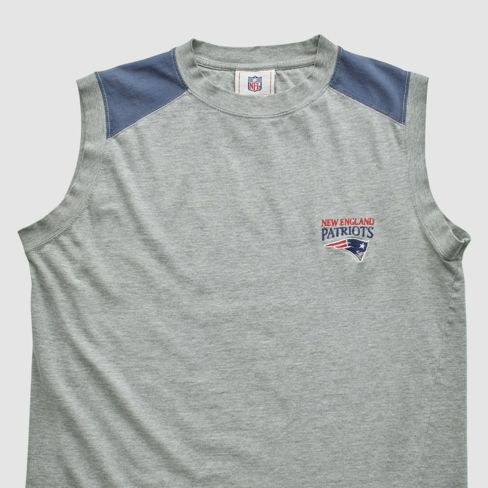 New England Patriots NFL Tank Heather Gray Vintage - Fanatics