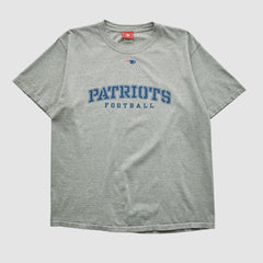 New England Patriots NFL 2000s T-shirt Heather Gray Vintage - Fanatics
