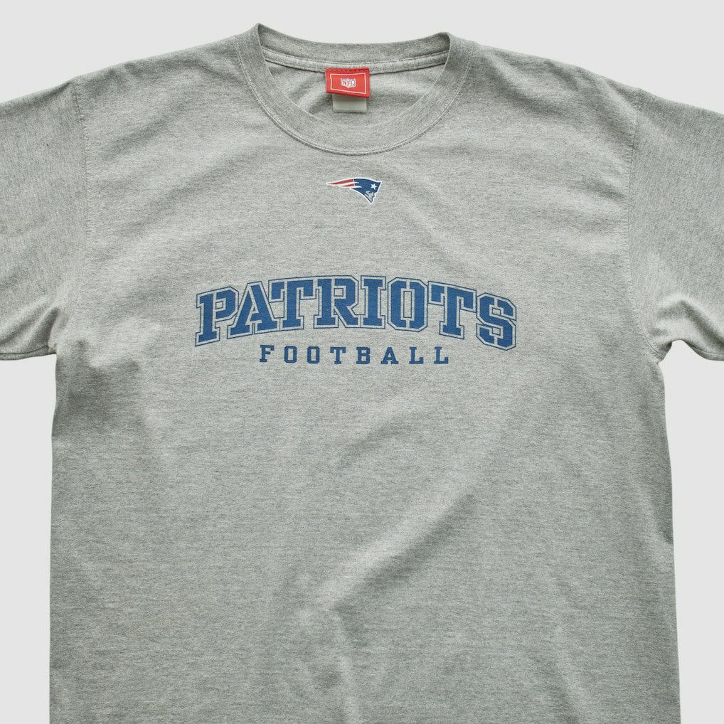 New England Patriots NFL 2000s T-shirt Heather Gray Vintage - Fanatics