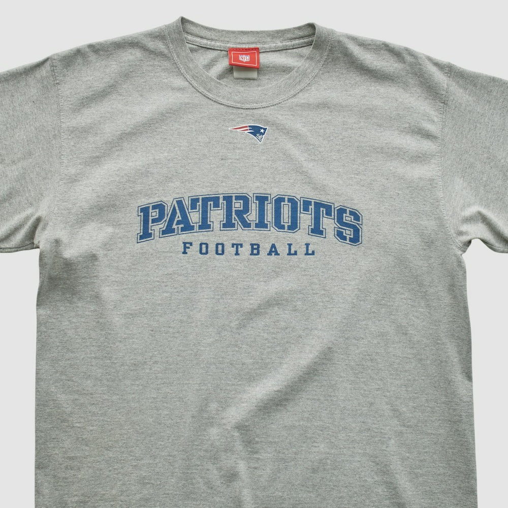New England Patriots NFL 2000s T-shirt Heather Gray Vintage - Fanatics