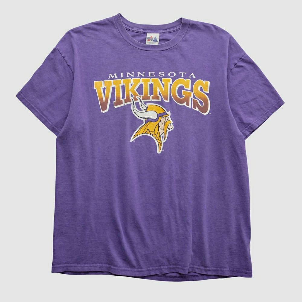 Minnesota Vikings Majestic 2000s T-shirt Purple Vintage - Fanatics