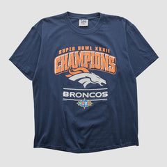 Denver Broncos Lee Sport 1998 T-shirt Navy Vintage - Fanatics
