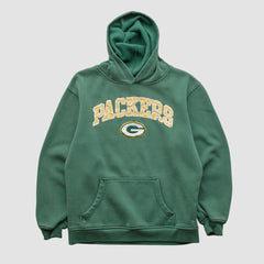 Green Bay Packers NFL 2000s Hooded Pullover Sweatshirt Green Vintage - Fanatics