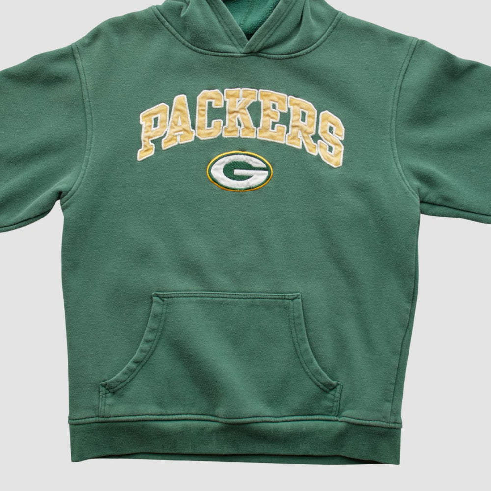 Green Bay Packers NFL 2000s Hooded Pullover Sweatshirt Green Vintage - Fanatics