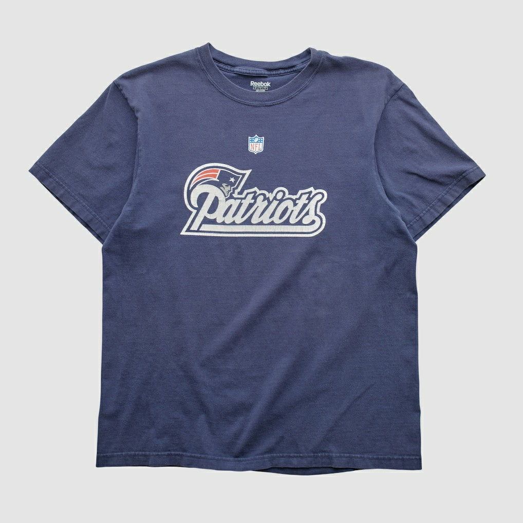 New England Patriots Reebok 2000s T-shirt Navy Vintage - Fanatics